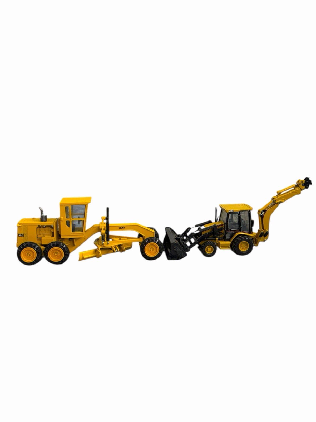 Diecast Masters Caterpillar Bundle 163H Motor Grader & 450E Backhoe Loader 1:87