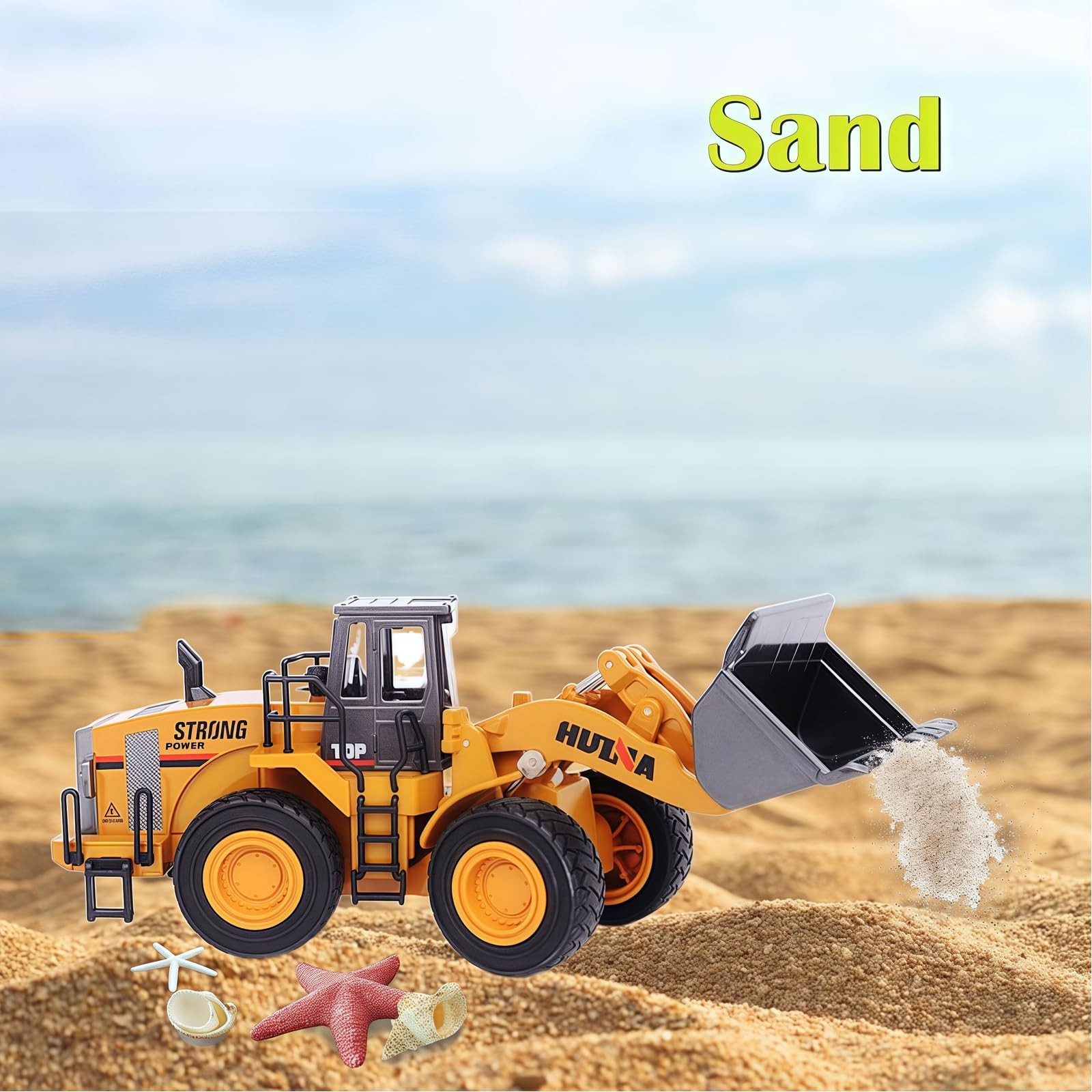 Qcar 1/40 Large Wheeled Loader Heavy Duty Construction Metal Bulldozer, Loder…
