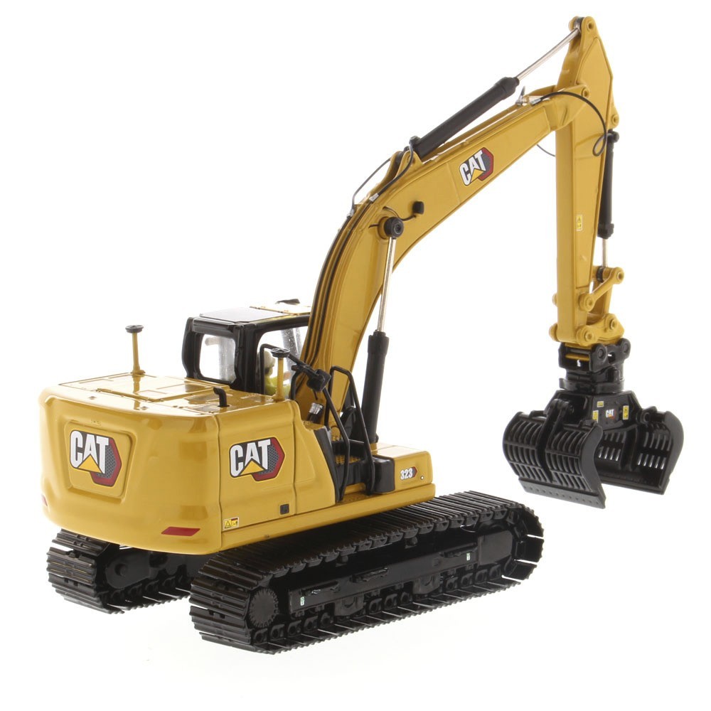 ⭐ 1:50 CAT 323 NEXT GEN HYDRAULIC EXCAVATOR W/ WORK TOOLS DIECAST MASTERS 85657⭐
