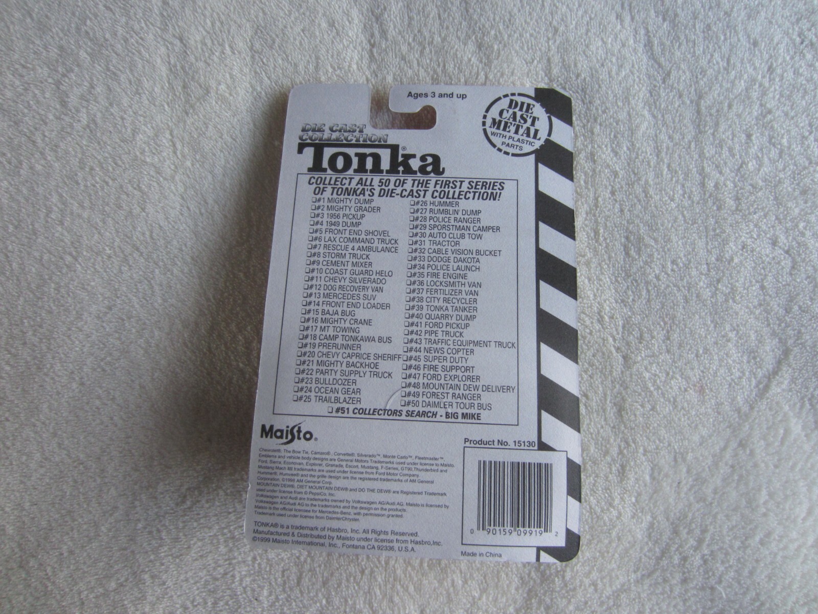 1999 Maisto Tonka #4 of 50 1949 Dump NIP