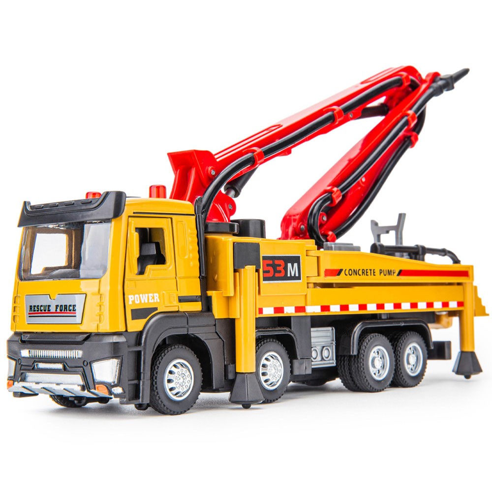 1/50 Concrete Pump Truck Toy Diecast Construction Equipment Model Toy Vehicle