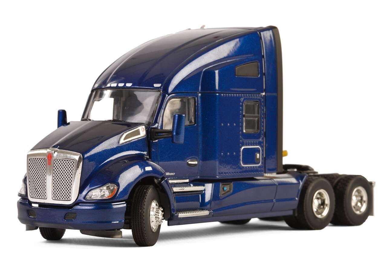 WSI 33-2027 Kenworth T680 3-Axle Tractor w/Sleeper – Metallic Blue 1/50 MIB