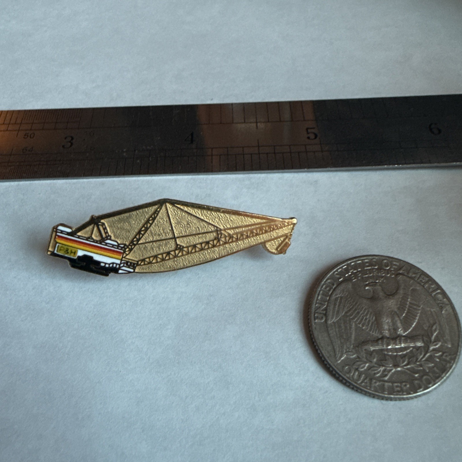 P&H Mining Harnischfeger Dragline Lapel Pin