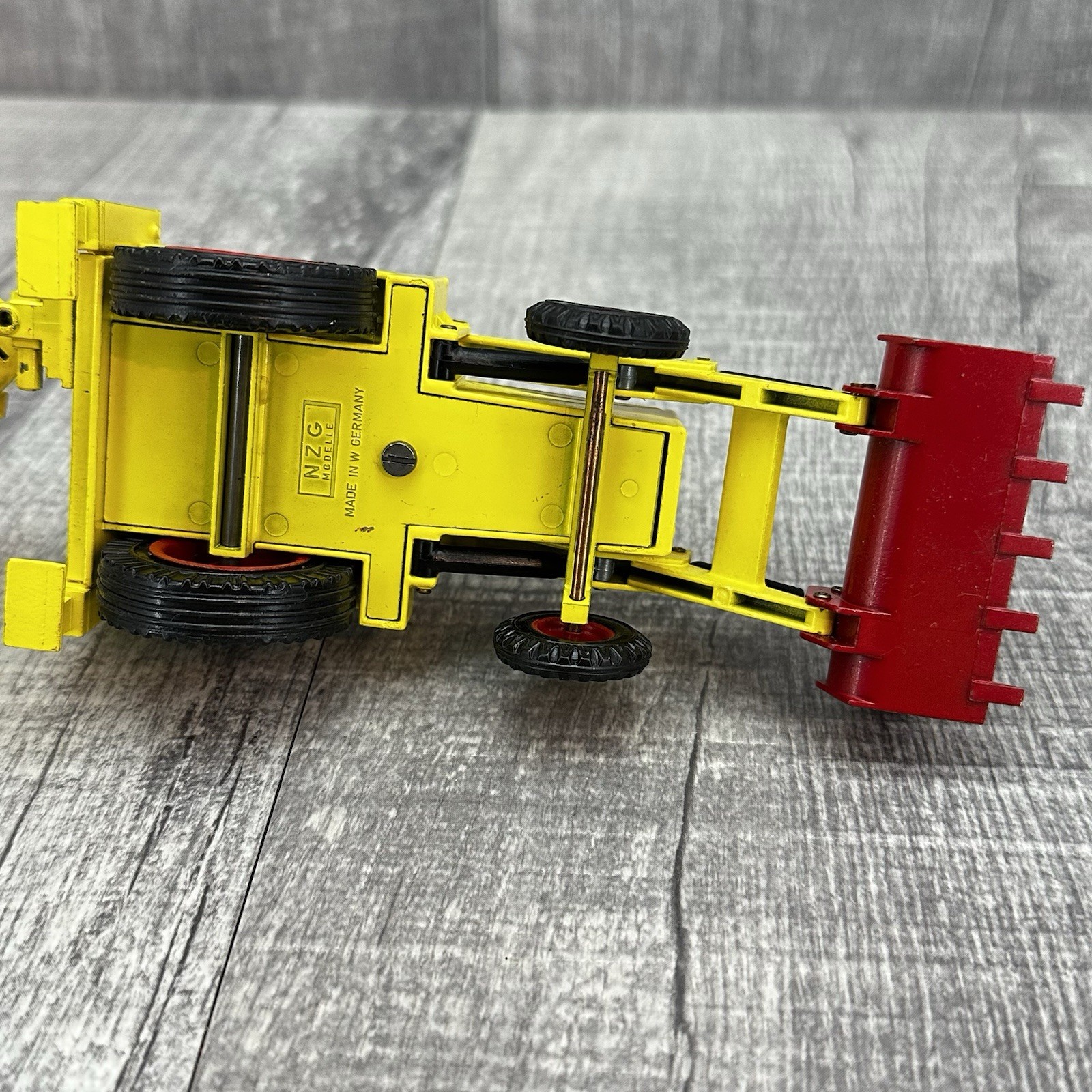 NZG JCB 3C III Backhoe Loader No 150 Diecast Model West Germany VTG 1:50 Scale