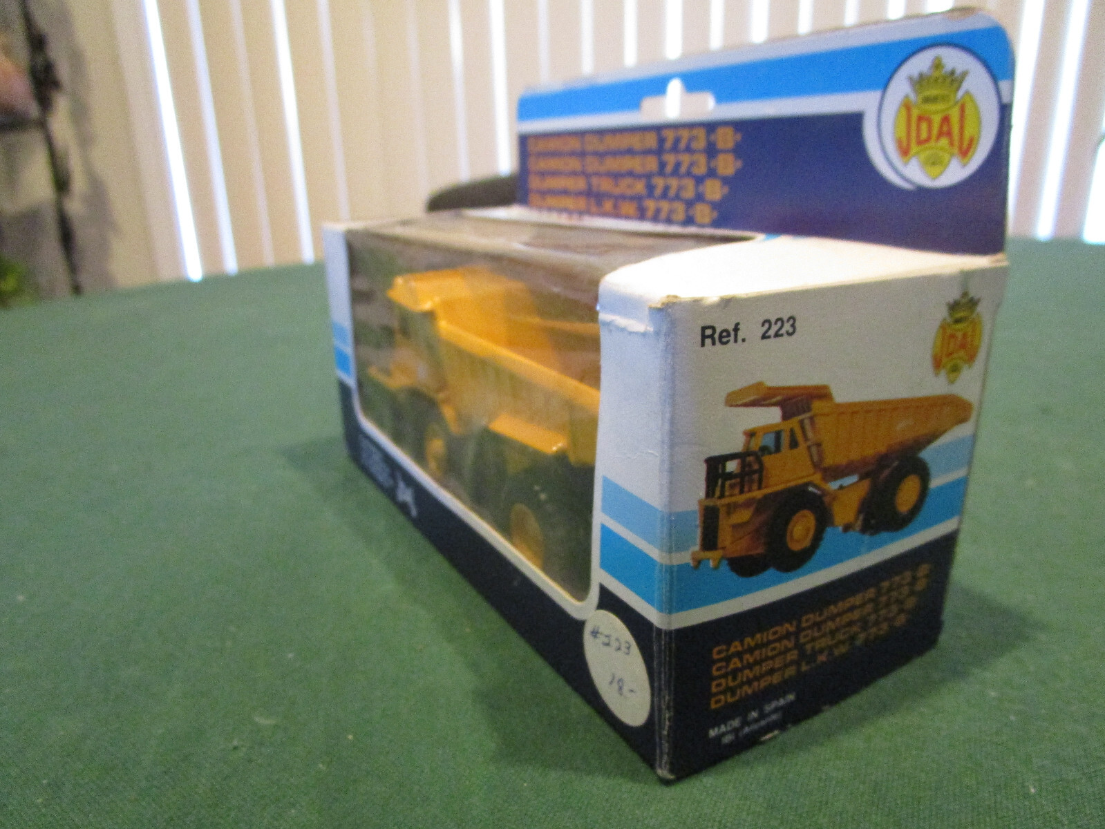 Joal Miniature, Caterpillar Dumper Truck 773 B, # 223, 1:70 scale, Made in Spain
