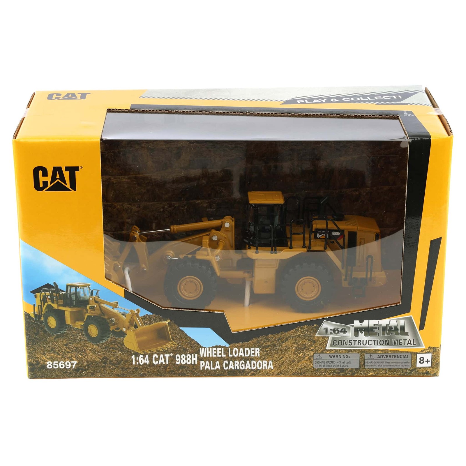 Diecast Masters 1/64 Caterpillar 988H Wheel Loader Play & Collect 85697