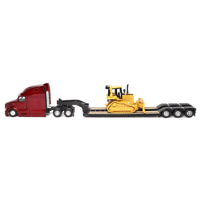 Caterpillar Peterbilt 579 Lowboy w/ CAT D5M Dozer 1:87 Diecast #84419