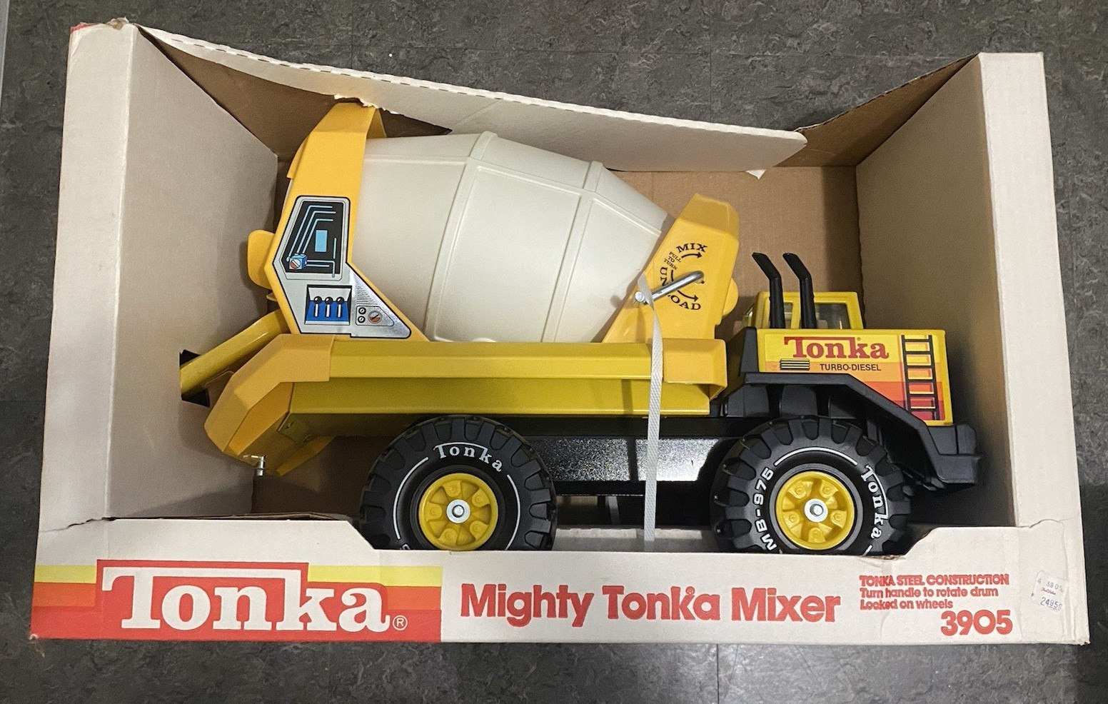1983 VINTAGE Tonka Turbo-Diesel Mighty Cement Mixer No.3905 NEW IN ORIG BOX RARE