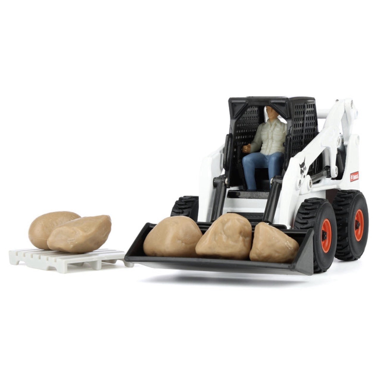 ERTL Bobcat 1:32 Skid-Steer Loader Set Die-Cast/Plastic Ages 3+ w/Accs