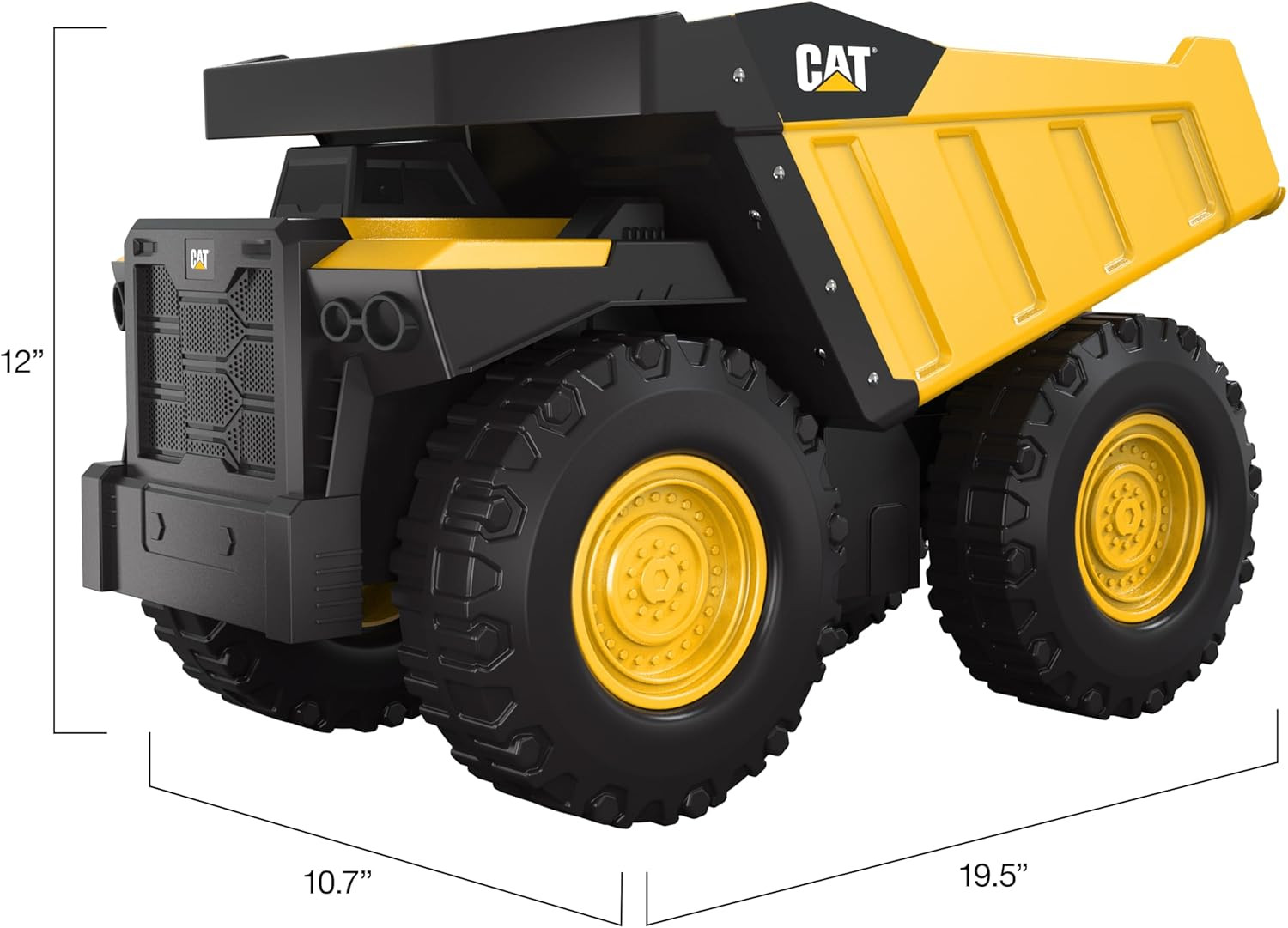 CAT Construction Toys, 20″ Mighty Steel Dump Truck – Sturdy Steel & Plastic Cons