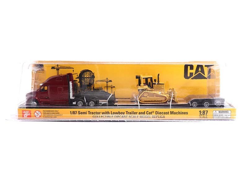 Peterbilt 579 w/Trailer and CAT D5M Dozer 1:87 HO Scale Diecast Masters 84419