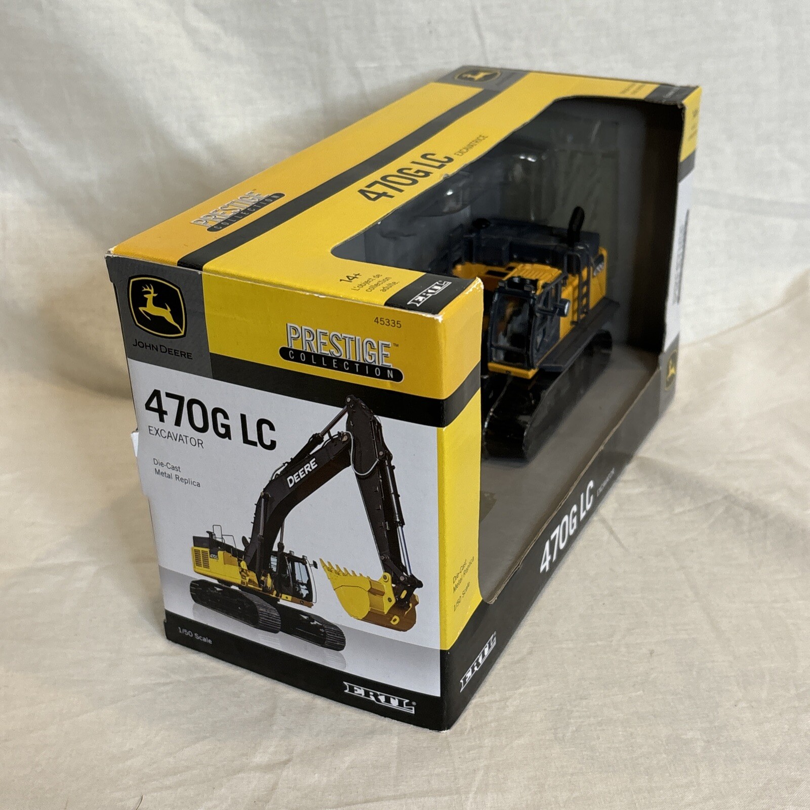 John Deere 470G LC Excavator – ERTL Prestige 1:50 Scale Diecast Model #45335 NEW