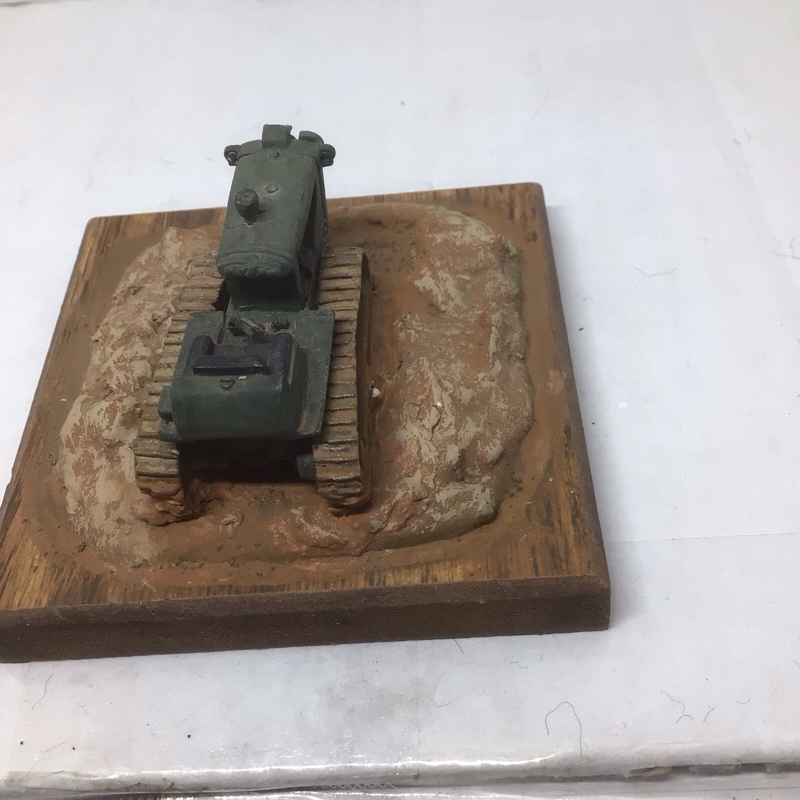 VINTAGE TEREX GM PRODUCT OF GENERAL MOTORS BRONZE BULLDOZER / DOZER DESK DISPLAY