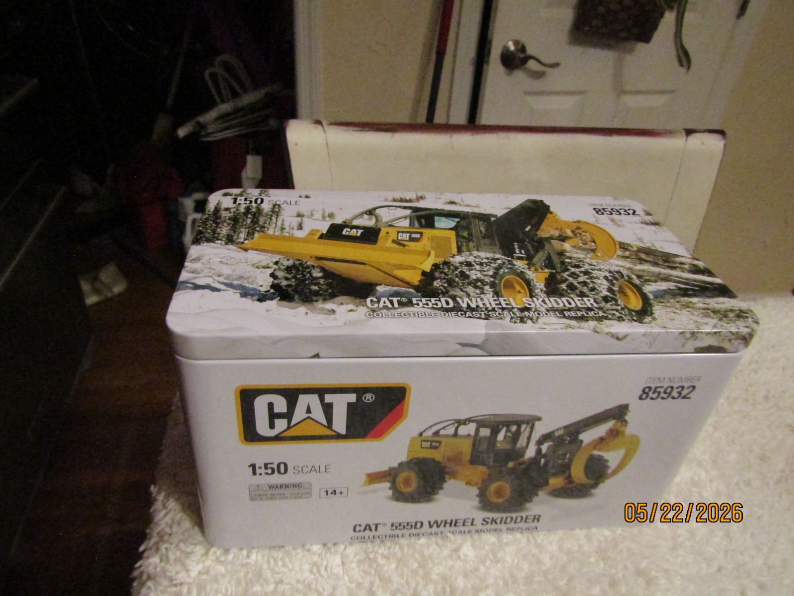 Diecast Masters 1:50 Cat 555D Wheel Skidder BOX & Packaging ONLY 85932 2016