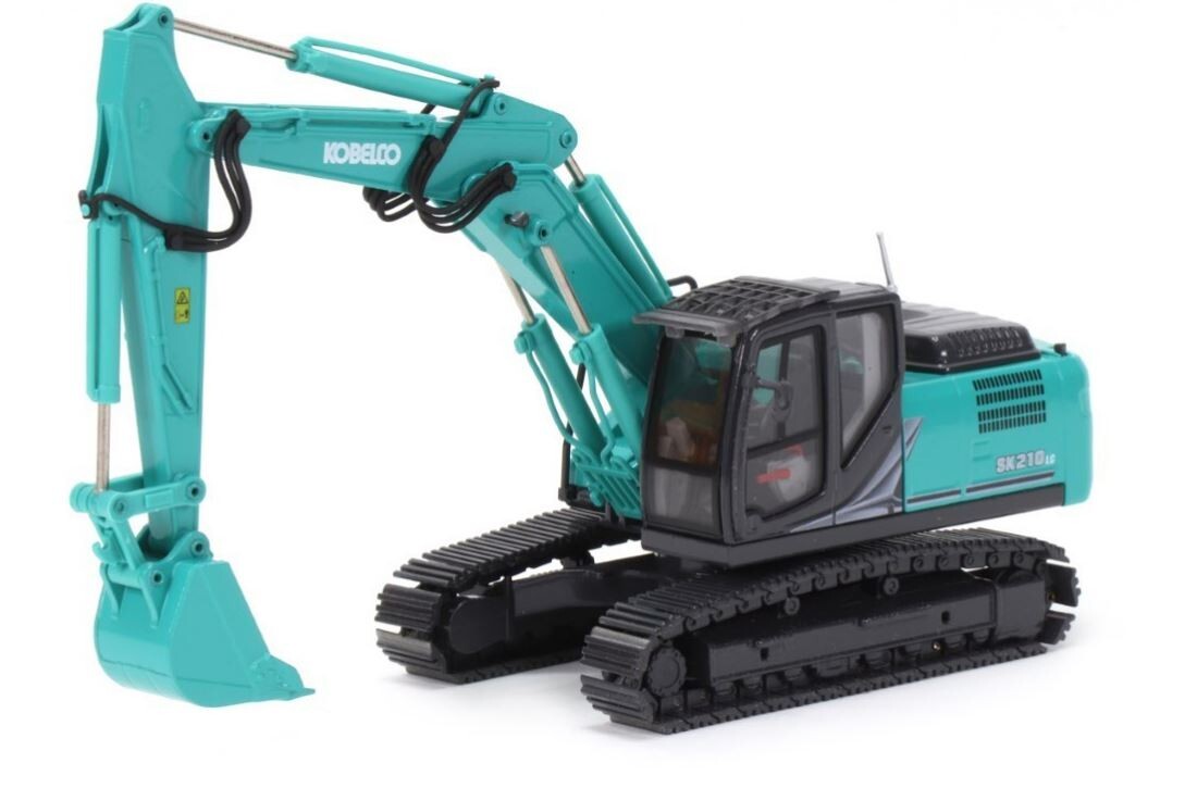 Kobelco SK210LC-11 2-Piece Boom Excavator – Green – Conrad 1:50 Scale Model New