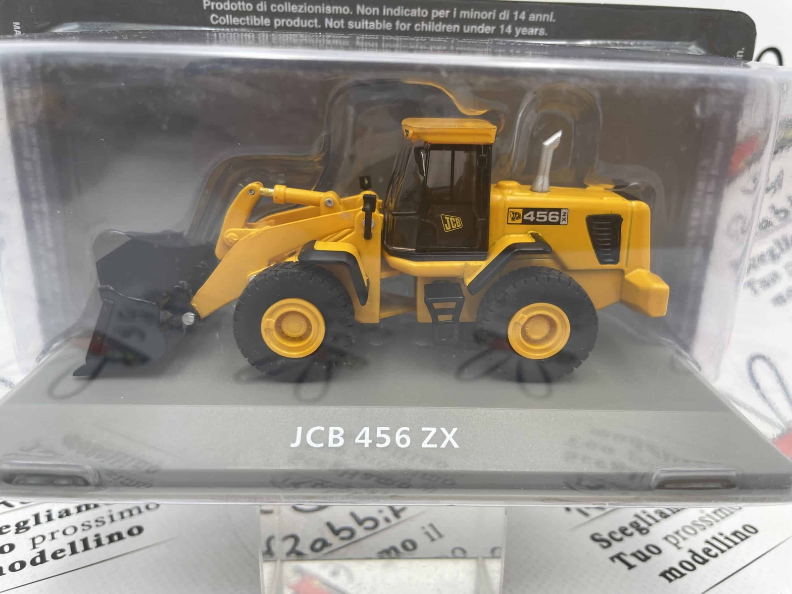 EX-MAGAZINE Die Cast Earth Moving 1/72 JCB 456 ZX Metal Model