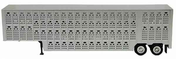 Promotex 005354 Cattle Trailer – Silver – w/Volvo FH12 Tractor 1/87 HO Scale NEW