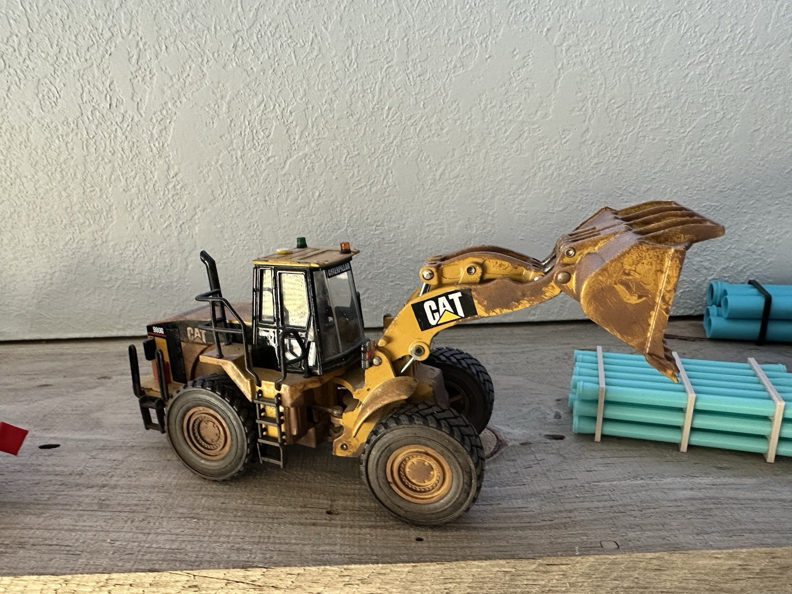 CAT 980G Wheel Loader Diecast Model Construction Equipment Yellow/Black 1:50