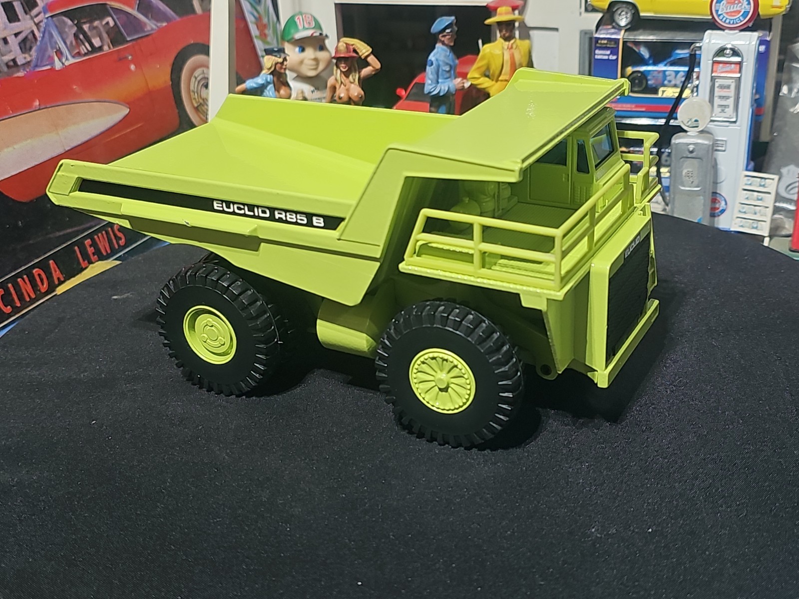 VINTAGE Joal Compact 1:50 Die Cast Euclid R85 B Dump Truck Green VERY NICE