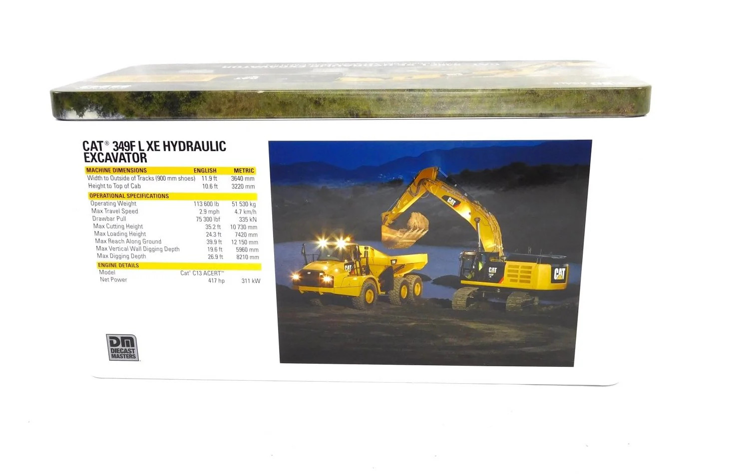 Caterpillar 349F L XE Hydraulic Excavator 1:50 Diecast Masters #85943