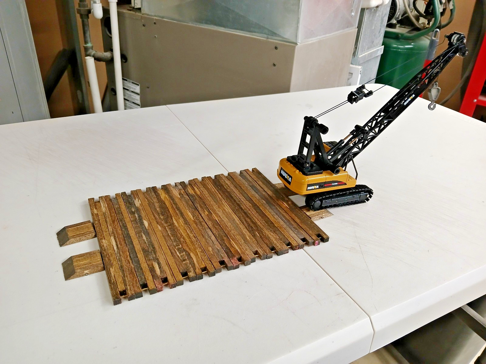 Crane Mats w/Ramps (12) 1/4″ Wood Mats & Ramps) 1/50th 1/48th. Hand Made By ETC.