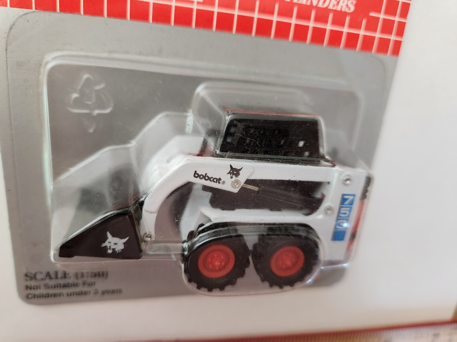 Vintage Bobcat Loader Model 753 Vehicle 1:50 Scale New Clover Die Cast Toy 