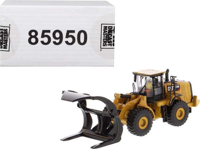 CAT Caterpillar 972M Wheel Loader with Log Fork and Operator High Line Series by