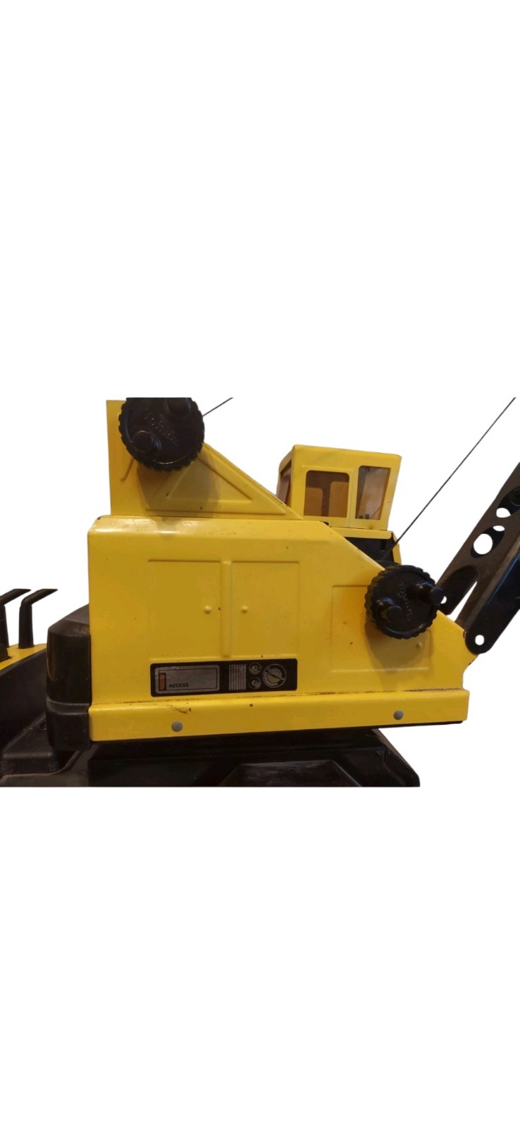 Vintage Tonka Turbo-Diesel Crane 1980s Metal Working Condition