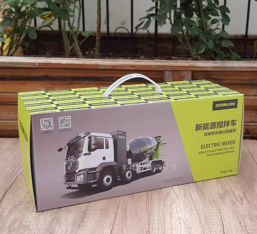1:38 ZOOMLION Delong M3000 Electric Mixer Construction Machine Diecast Model