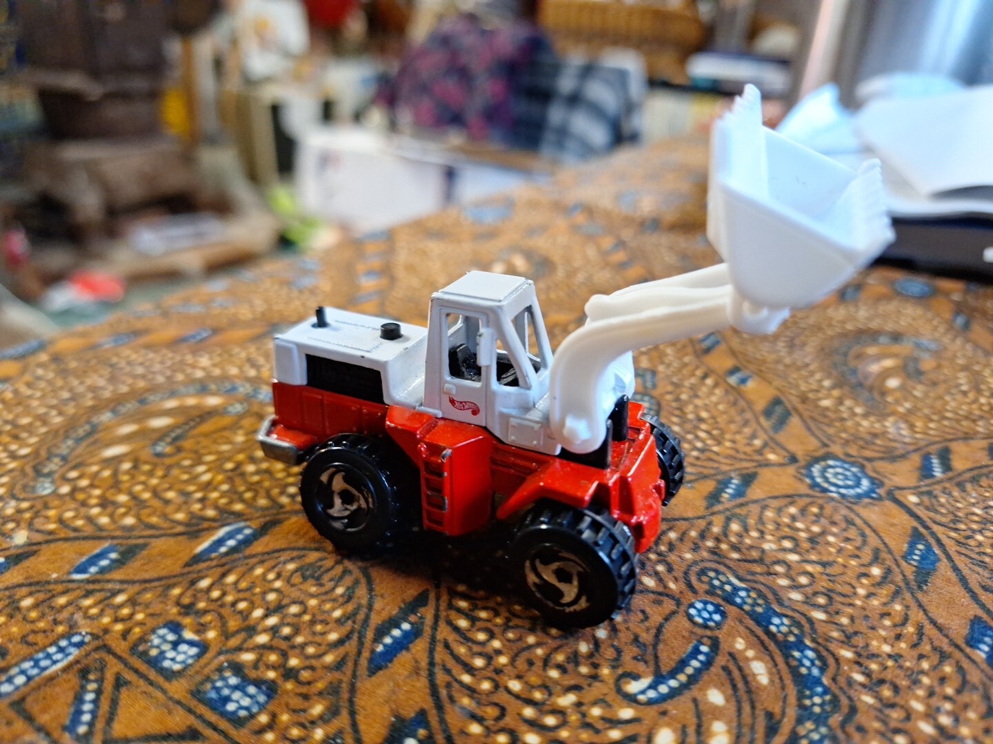 HOT WHEELS wheel loader metal MATTEL 1979 plastic scoop metal excavator