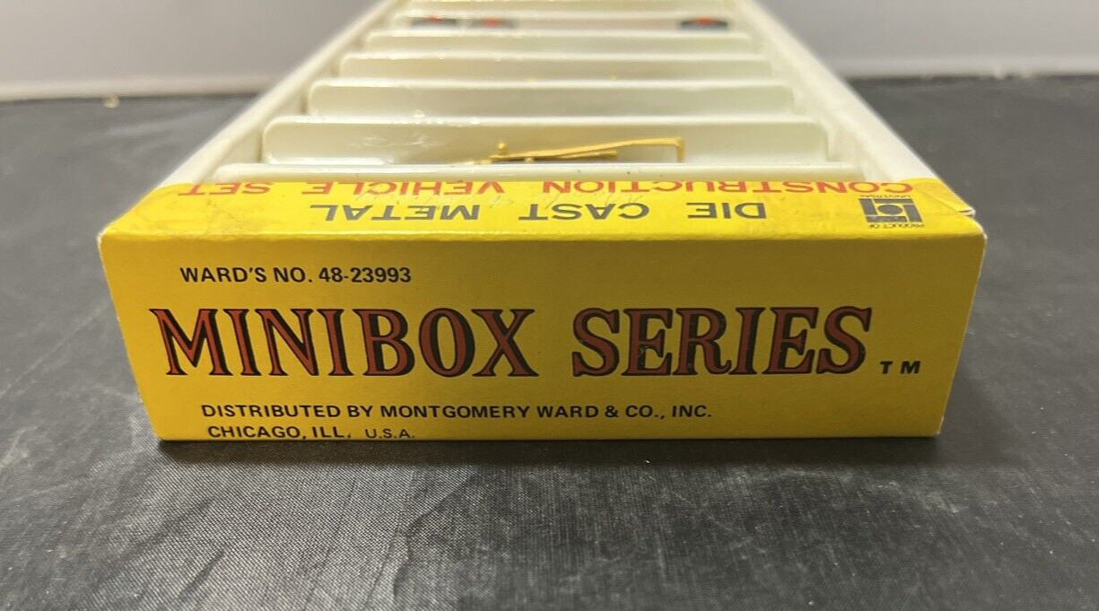 Rare 1960s Minbox Series Construction Vehicle set