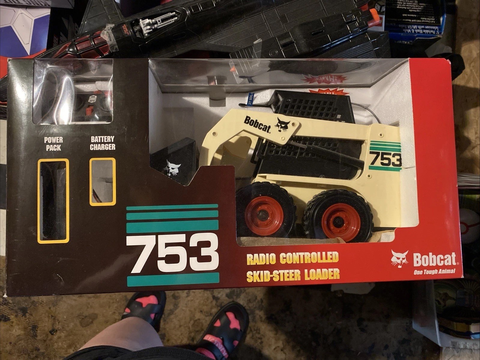 753 Bobcat Radio Controlled RC Skid Steer Loader Echo Toys (nocharger)