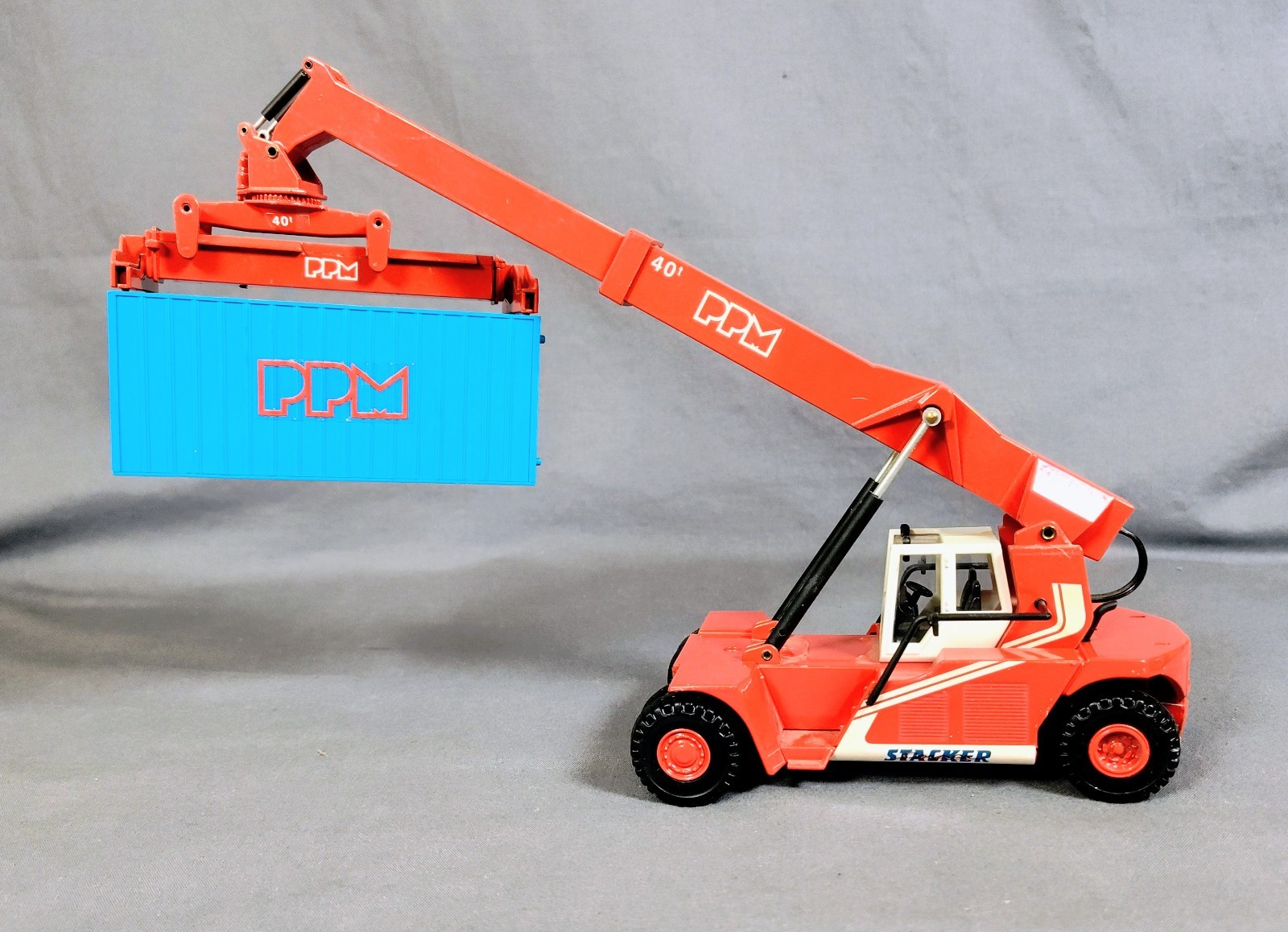 Rare Vintage Joal 169 PPM Super Stacker Container Crane Truck 1:50 Diecast Spain