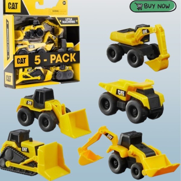 Cat Construction Little Machines 5 Pack – Great Cake Toppers new best seller
