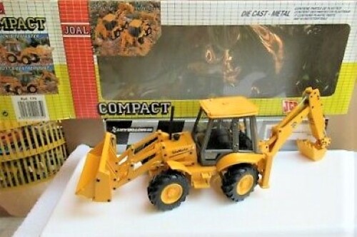 JOAL 175 JCB Sitemaster Sideshift Backhoe w/Multi-Purpose Bucket 1/35 Diecast MB
