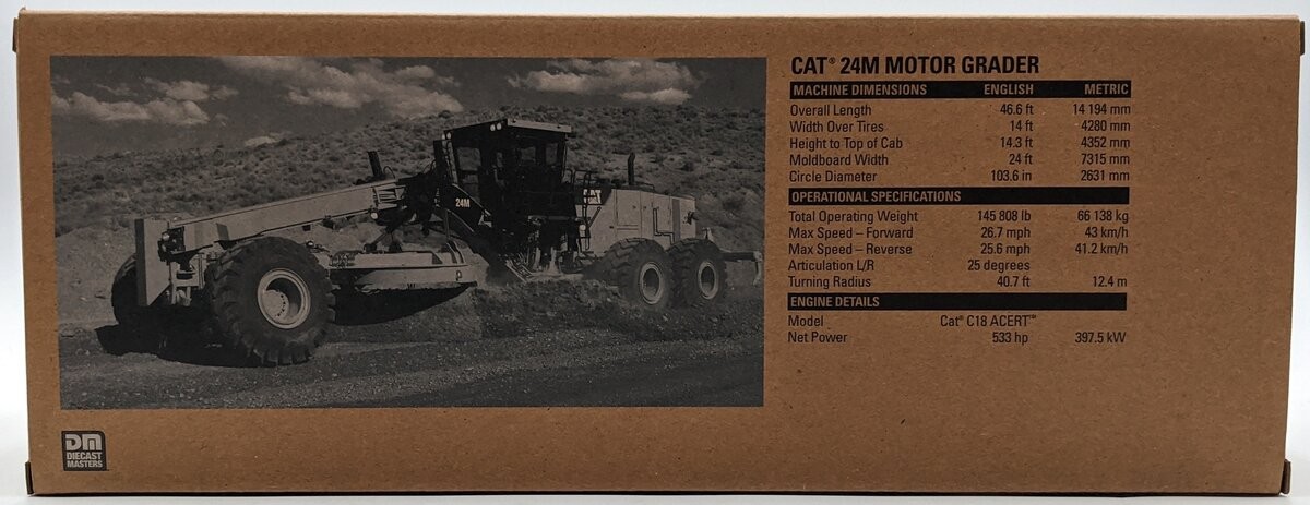 DieCast Masters 85264C 1:50 Core Classics Series Caterpillar 24M Motor Grader