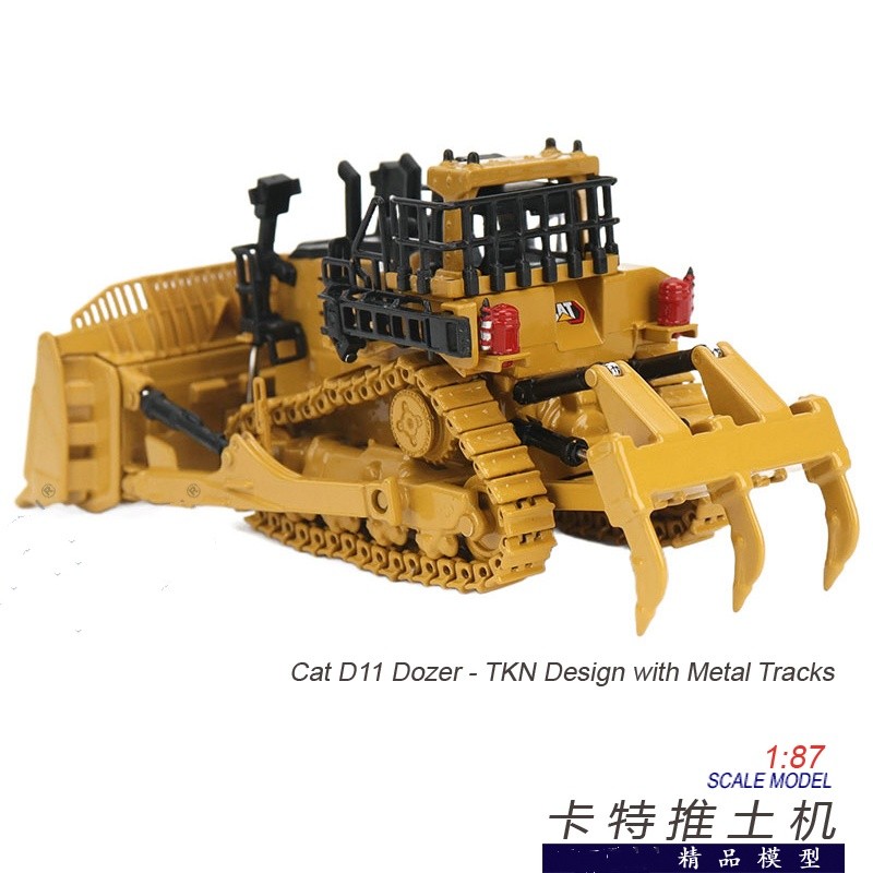1:87 DM D11 Dozer Bulldozer Construction Machine Equipment Vehicle Diecast Model