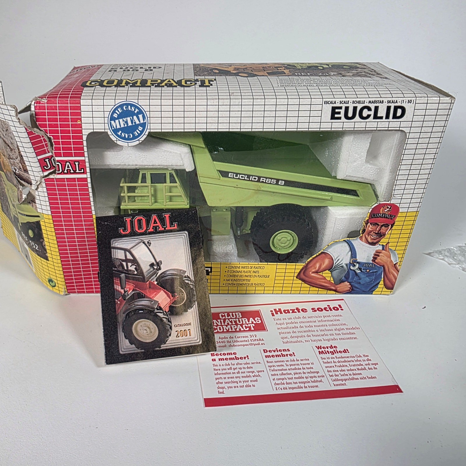 Joal Compact • Euclid R85 B Dumper Truck • Ref. 152 • Diecast 1:50 Scale