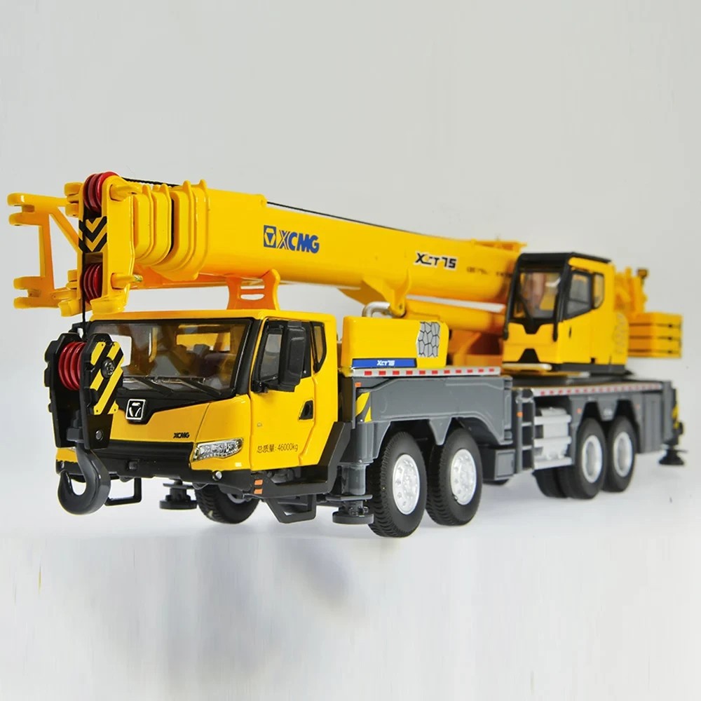 1:50 Scale Diecast Construction Machinery XCMG XCT 75 Tons Truck Crane Model Toy
