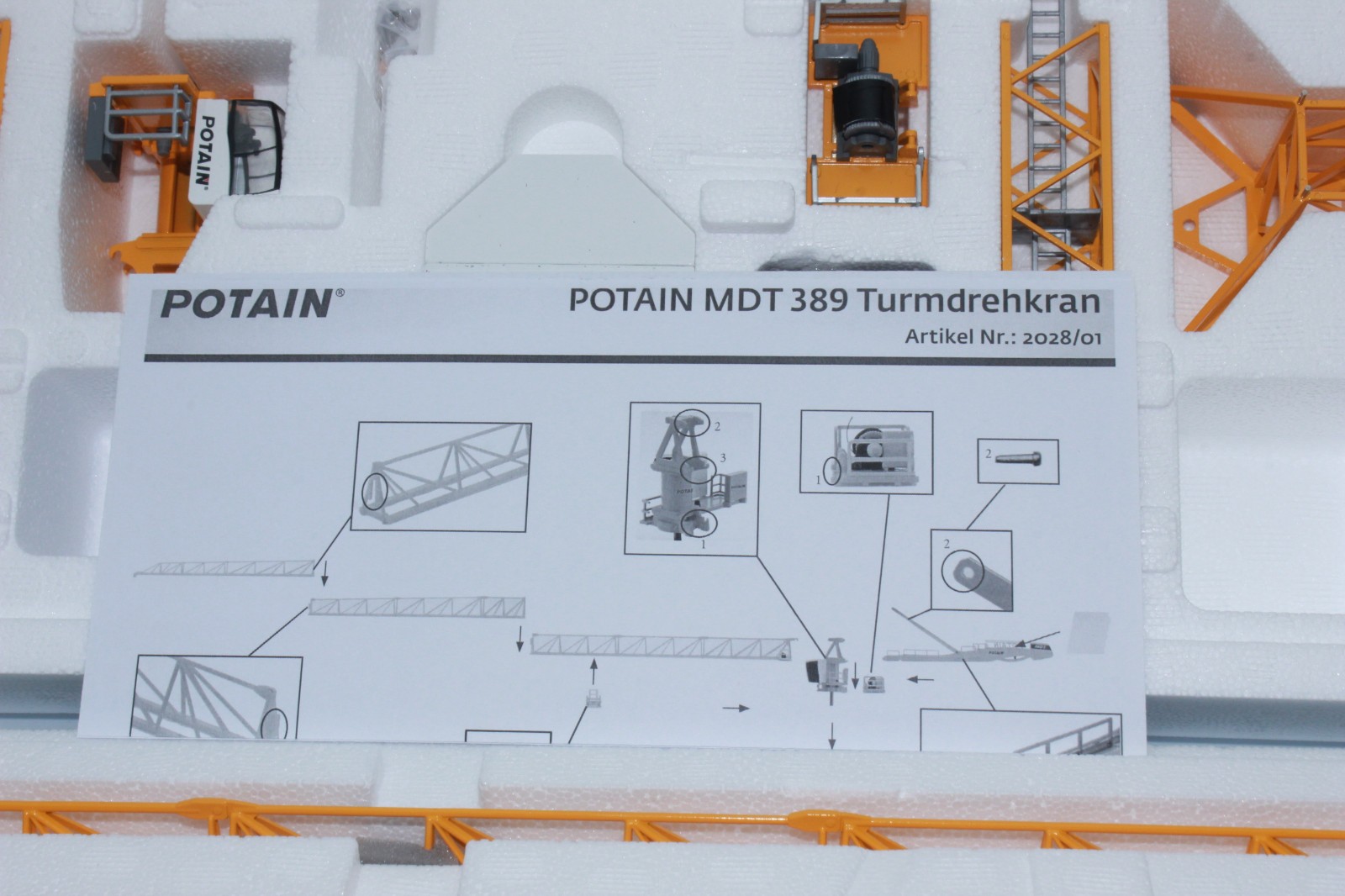 Conrad 2028 Potain MDT 389 Tower Crane 1:87 H0 New With Box