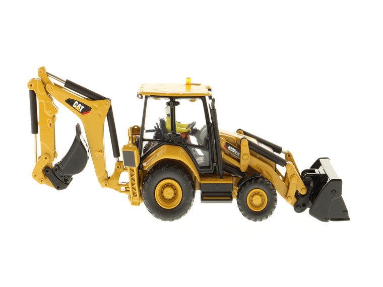 DM 1:50 CAT 420F2 Caterpillar Skid Loader Busy Vehicle Model 85233