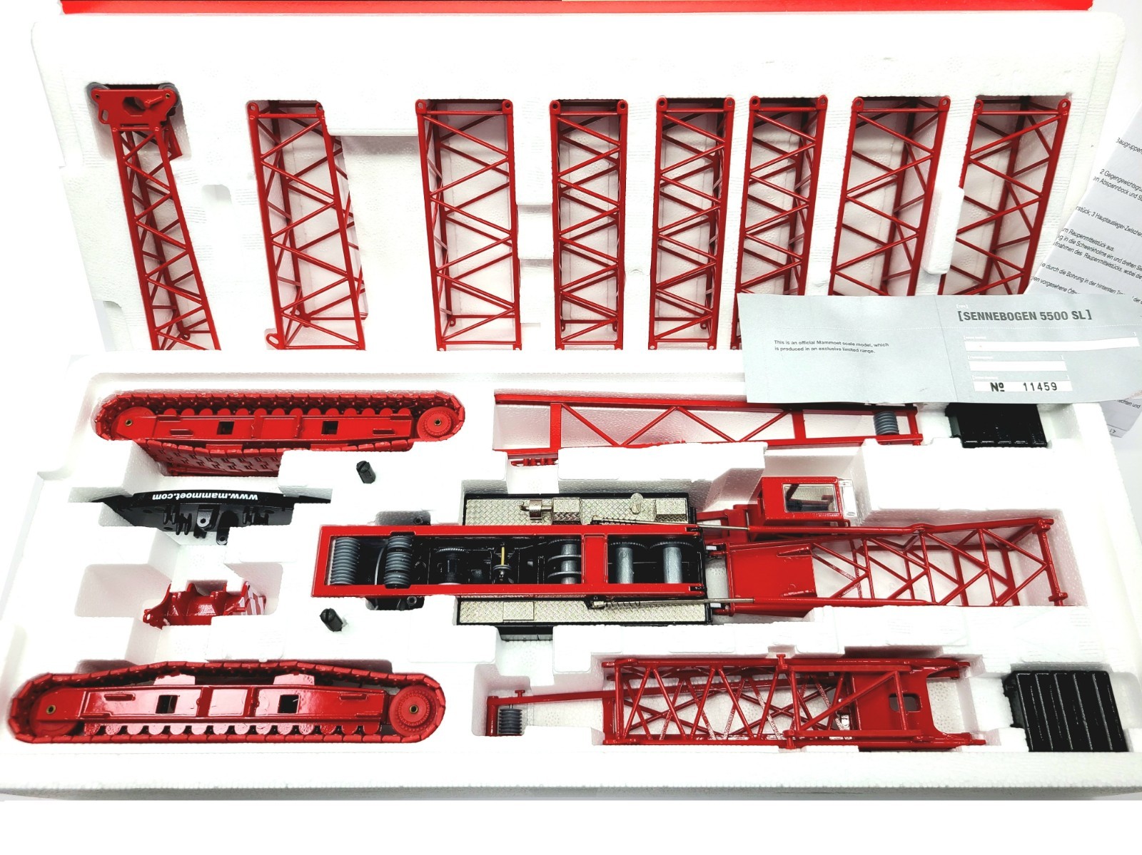 Sennebogen 5500SL Crawler Crane + Ext Kit Mammoet Conrad 1:50 Scale #2733/01 New