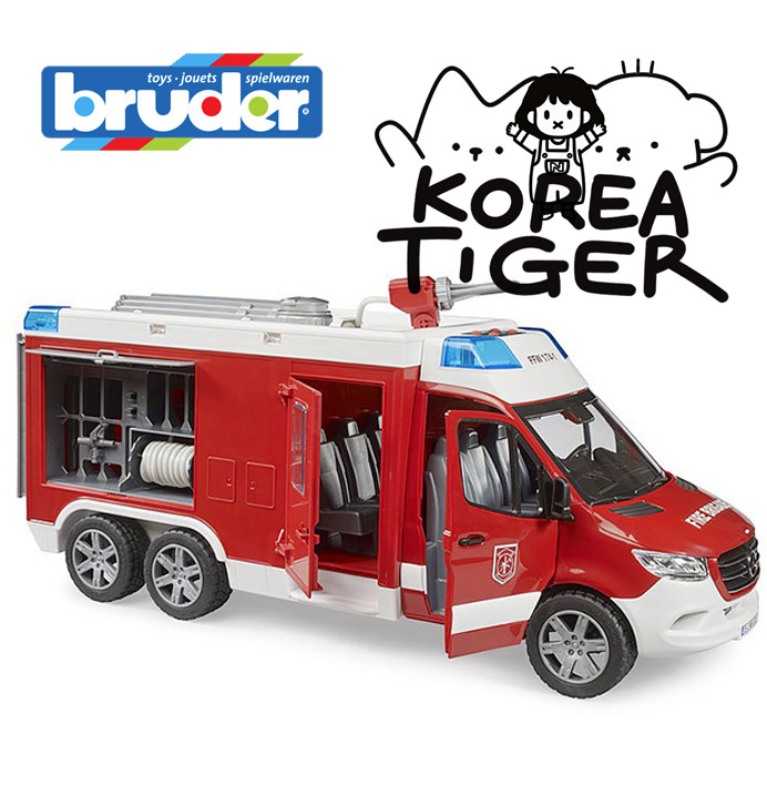 Bruder 02680 MB Sprinter Fire Rescue Truck Light Sound 1:16 Educational Kids Toy