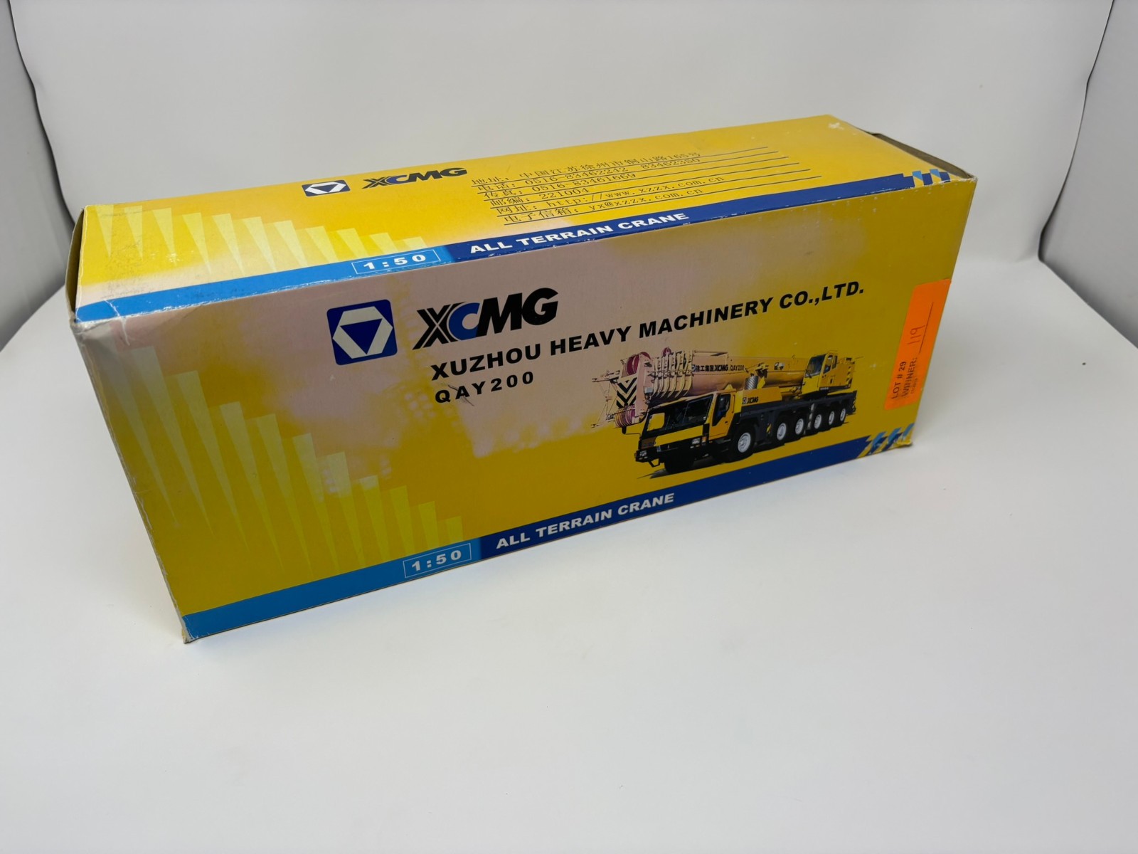XCMG QAY200 Mobile Crane – China 1:50 Scale Diecast Model New