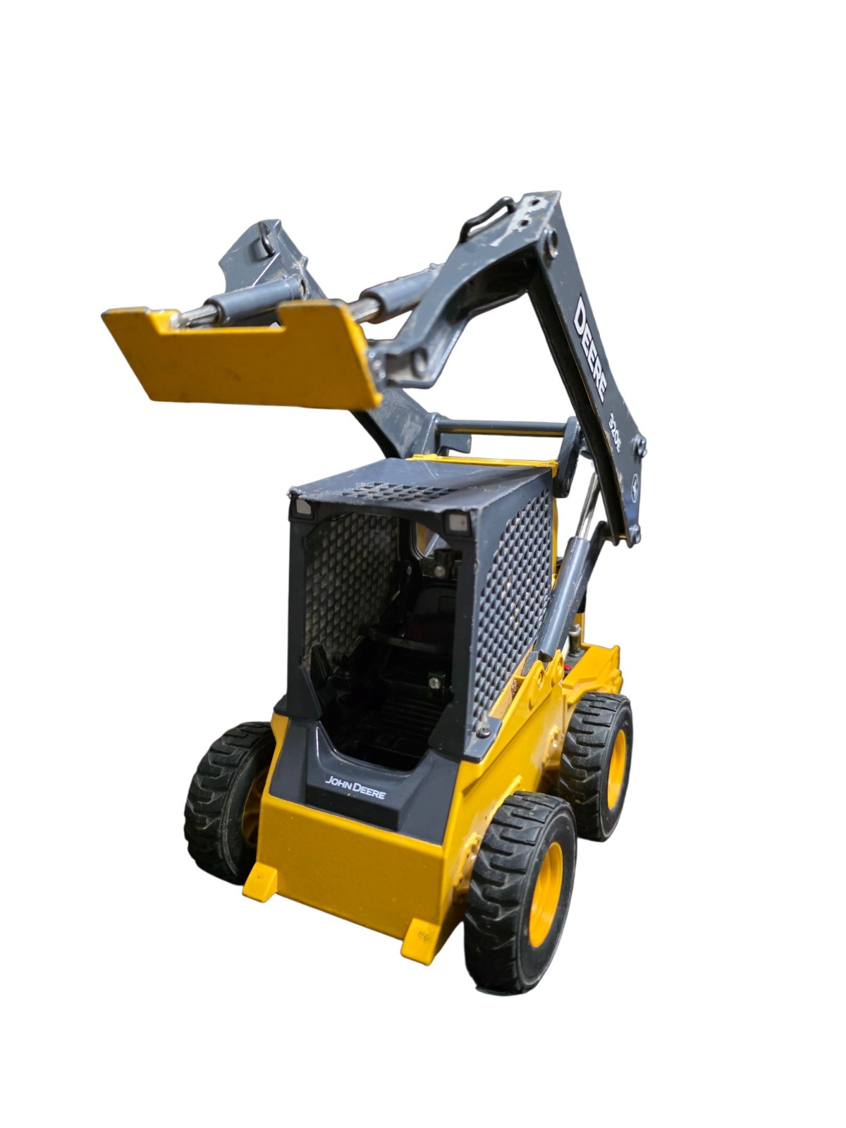 John Deere 320E Skid Steer 1:16 Ertl Prestige Diecast Loader Heavy-Duty READ