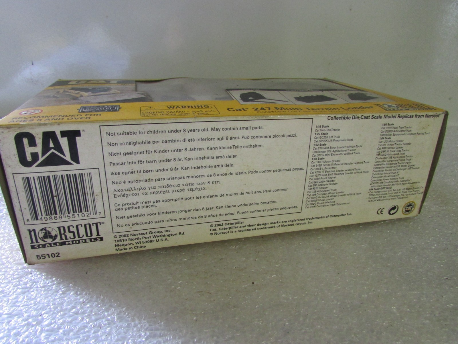 Norscot CAT 247 Multi Terrain Loader-Skid Steer 1:32 Scale Model 55102