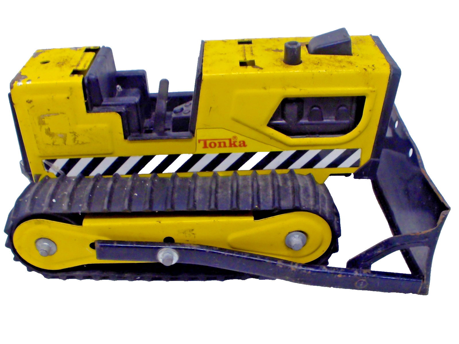 Vintage TONKA T-6 41243 Bulldozer Steel Rubber Tracks Toy Missing Cage