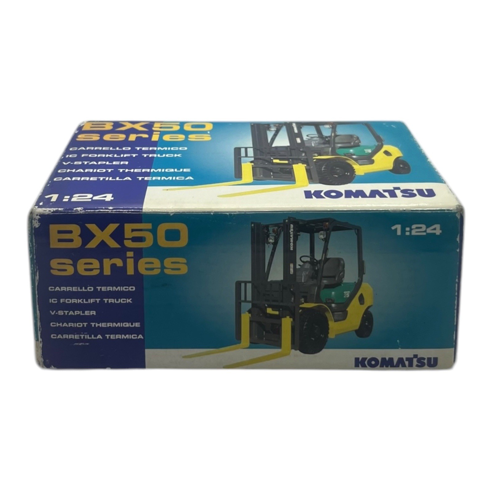 Komatsu BX50 Series Forklift 1:24 Diecast Model Toy – Boxed Construction Vehicle