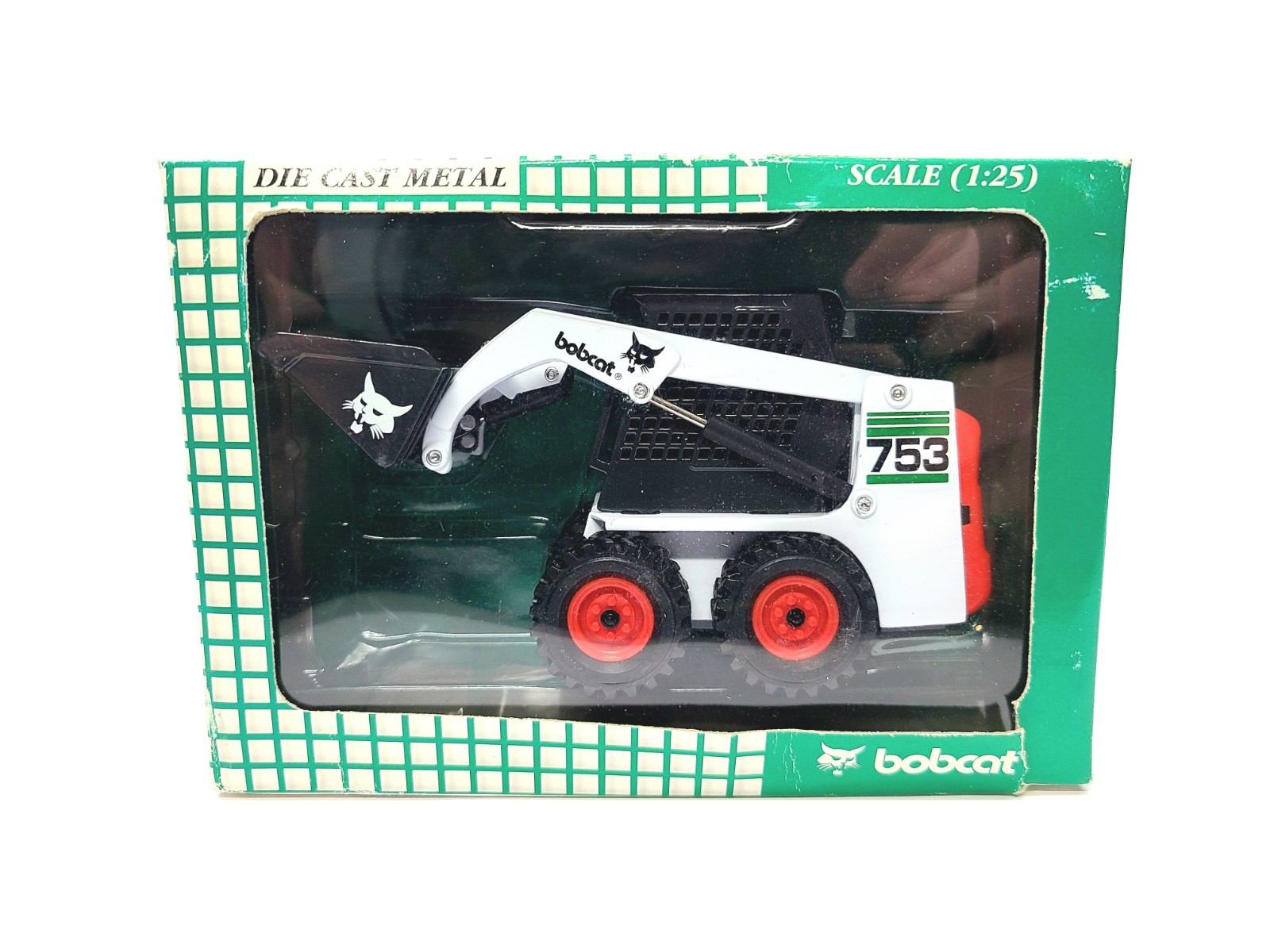Bobcat 753 Green Skid-Steer Loader Wan Ho 1:25 Scale Diecast Model #6722252 New