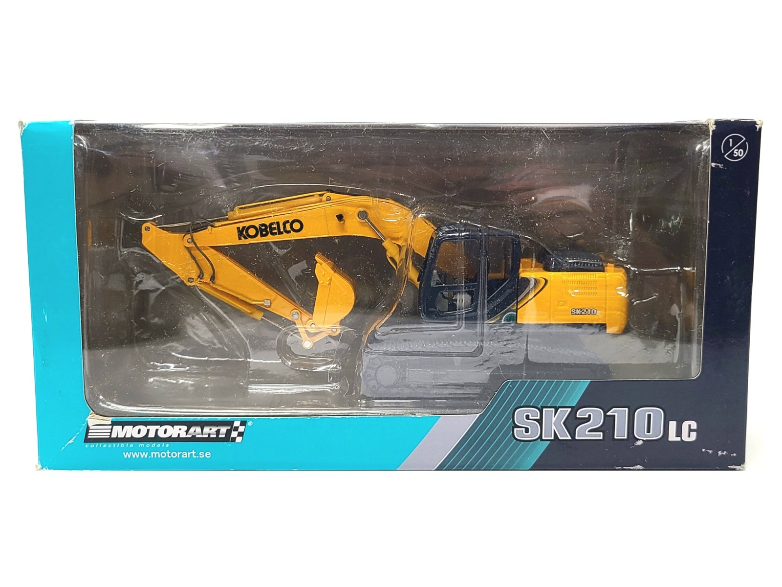 Kobelco SK210LC-10 Excavator – Yellow – Motorart 1:50 Scale Model #1237 New